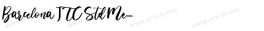 Barcelona ITC Std Me字体转换